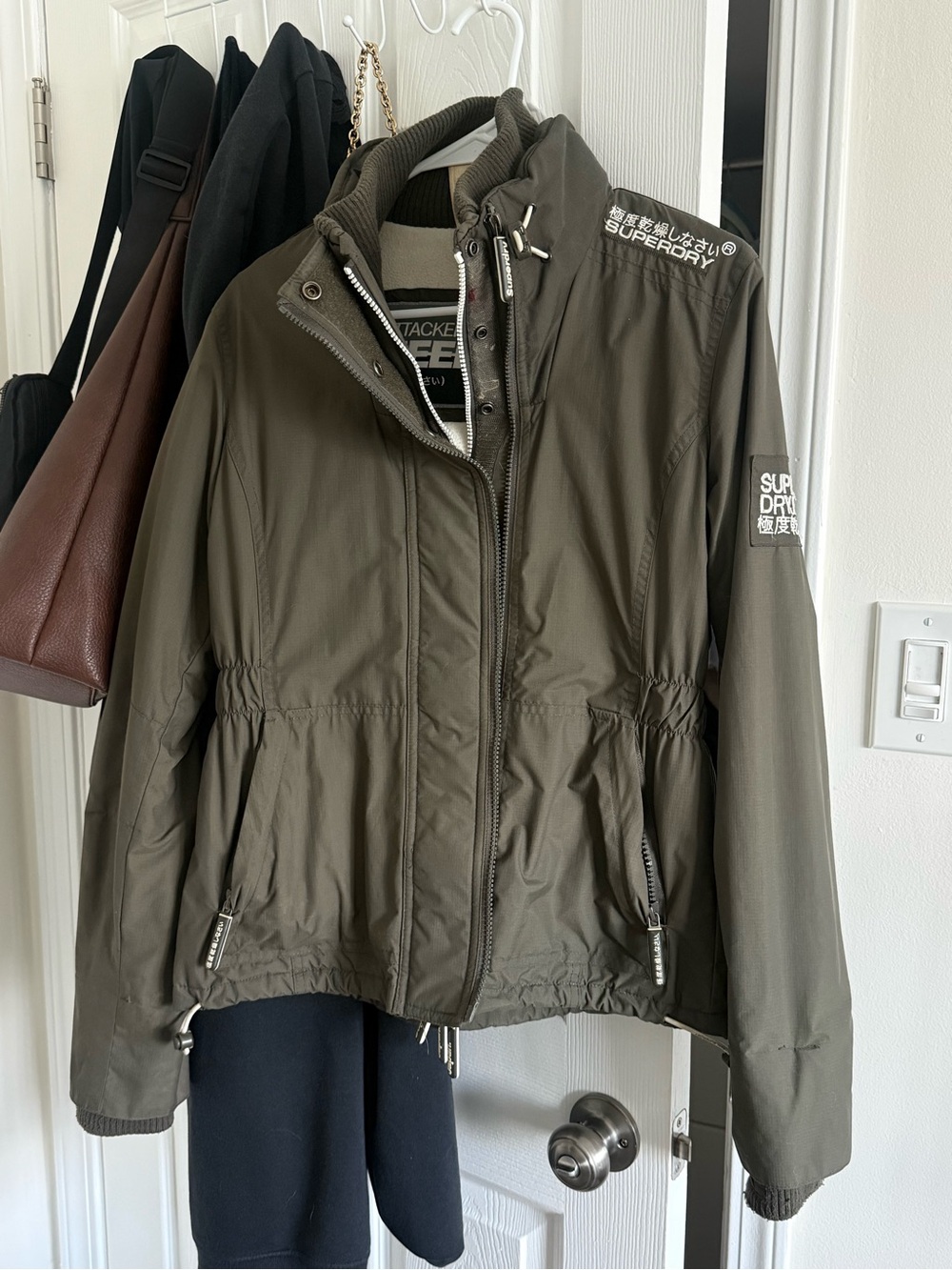Superdry Olive Green Windbreaker Jacket